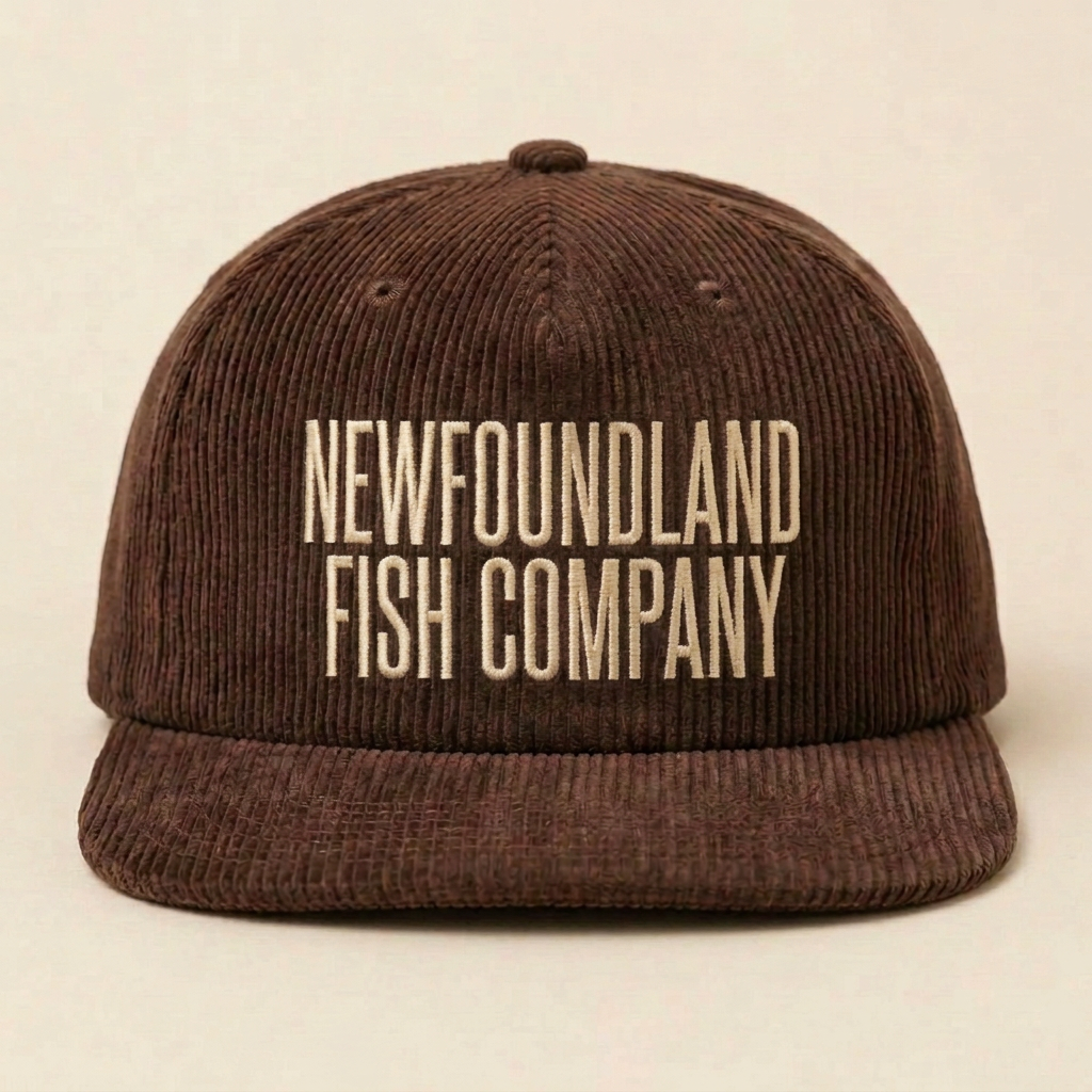 Corduroy Snapback in Brown